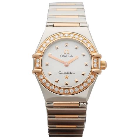 women's omega constellation watch|ladies omega constellation diamond bezel.